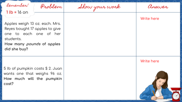 customary system weigh digital study guide