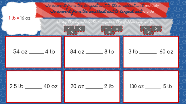 customary system weigh digital study guide