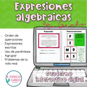 expresiones algebraicas cuadernos interactivo digital