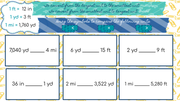 measurement customary system length