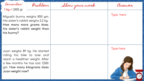 measurement metric system weight