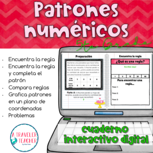 patrones numéricos cuaderno interactivo digital