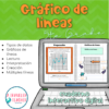 Gráfico de líneas cuaderno interactivo digital