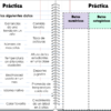Gráfico de líneas cuaderno interactivo digital