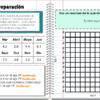 Gráfico de líneas cuaderno interactivo digital