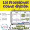 Las fracciones como división cuaderno interactivo digital