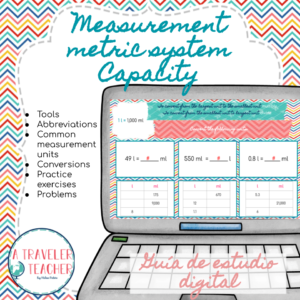 Measurement metric system capacity digital study guide
