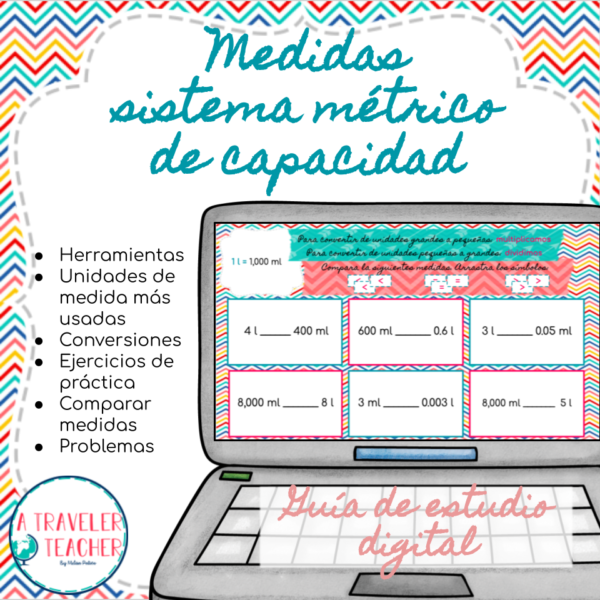 Medidas sistema métrico de capacidad guía de estudio digital