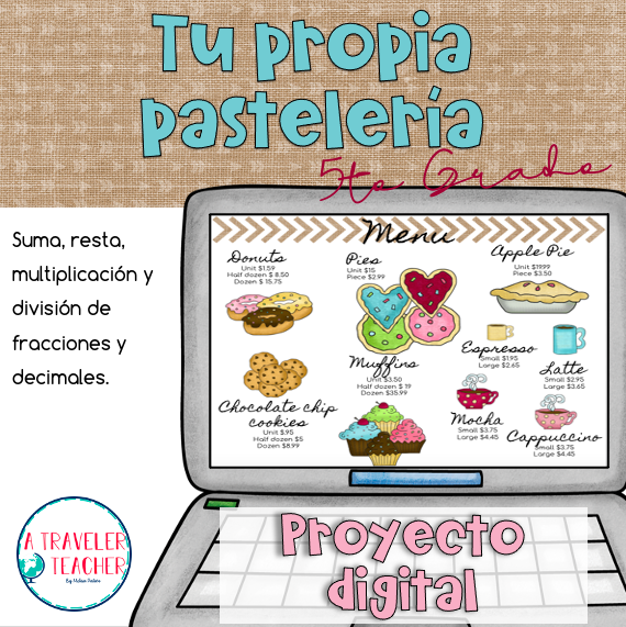 Proyecto fracciones y decimales tu propia pastelería -