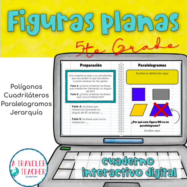 Figuras planas cuaderno interactivo digital