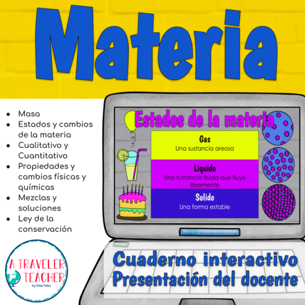 Materia cuaderno interactivo digital