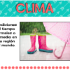 Tarjetas de vocabulario sobre el clima