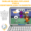 Tablas de multiplicar: tablas del 1 al 5. Responde con tu cuerpo Halloween