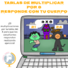 Tablas de multiplicar: tabla del 8. Responde con tu cuerpo Halloween