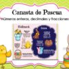Canasta de Pascua. Problemas enteros, decimales y fracciones - Imagen 2