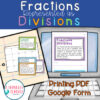 Fractions as division task cards