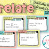Relate fractions and decimals task cards