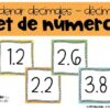 Ordenar decimales hasta las décimas Set de números