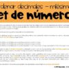 Ordenar decimales hasta las milésimas Set de números - Imagen 2