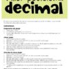 Valor posicional decimal set de números juego - Imagen 2