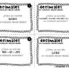 Decimales en notación desarrollada tarjetas problemas - Imagen 3