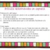 Juego Memoria Artículos Determinados en singular en Español - Imagen 3