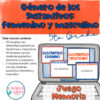 Género de los sustantivos: femenino y masculino Juego Memoria (Nouns)