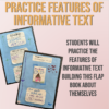 Features of informative text. Flapbook All about me! - Imagen 2