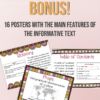 Features of informative text. Flapbook All about me! - Imagen 4