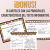 Elementos del texto informativo Posters y Actividad - Imagen 4