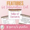 Games to Practice Features Of Informative Text