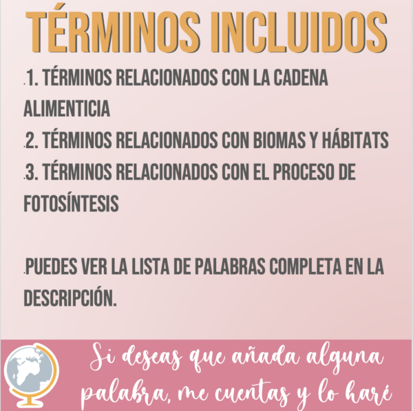 Ecosistemas tarjetas de vocabulario - Imagen 3