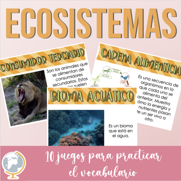 Ecosistemas juegos para practicar el vocabulario