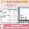 5th Grade Math EOG prep – 12 Day Countdown