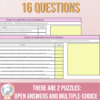 Order of Operations Word problems Mystery Puzzle - Imagen 2