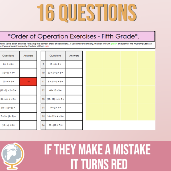 Order of Operations PEMDAS Mystery Puzzle - Imagen 3